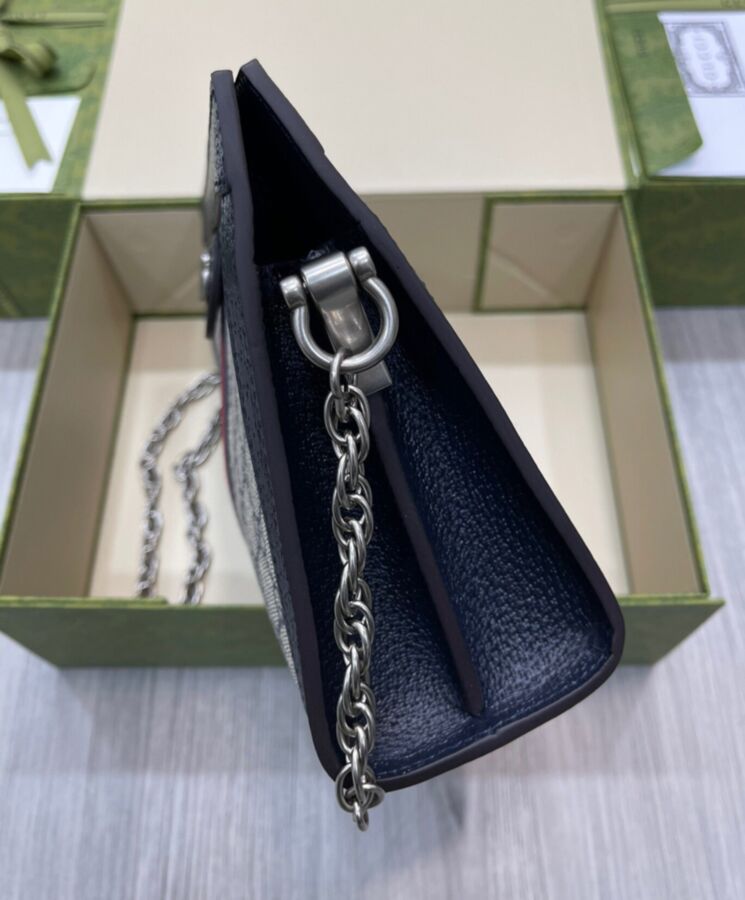 Gucci Ophidia GG Small Shoulder Bag 503877 Dark Blue