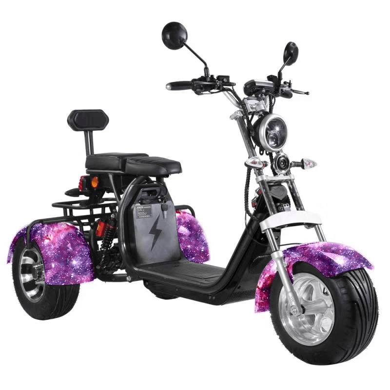 3 Wheels Adult Electric Scooter Electric Motorcycle With Passenger Seat