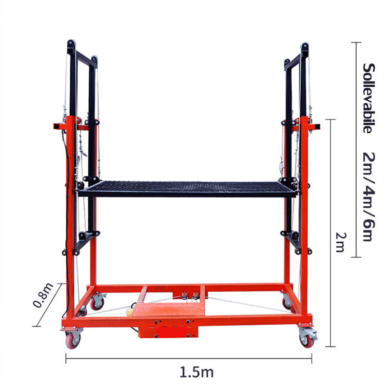 Liftable-6M, electric lifting scaffolding (load 500 kg)