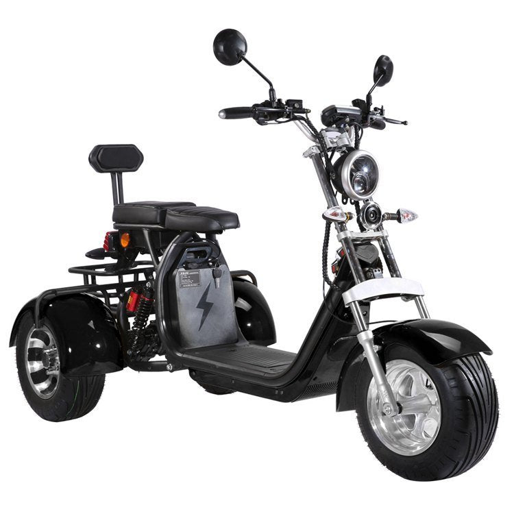 3 Wheels Adult Electric Scooter Electric Motorcycle With Passenger Seat
