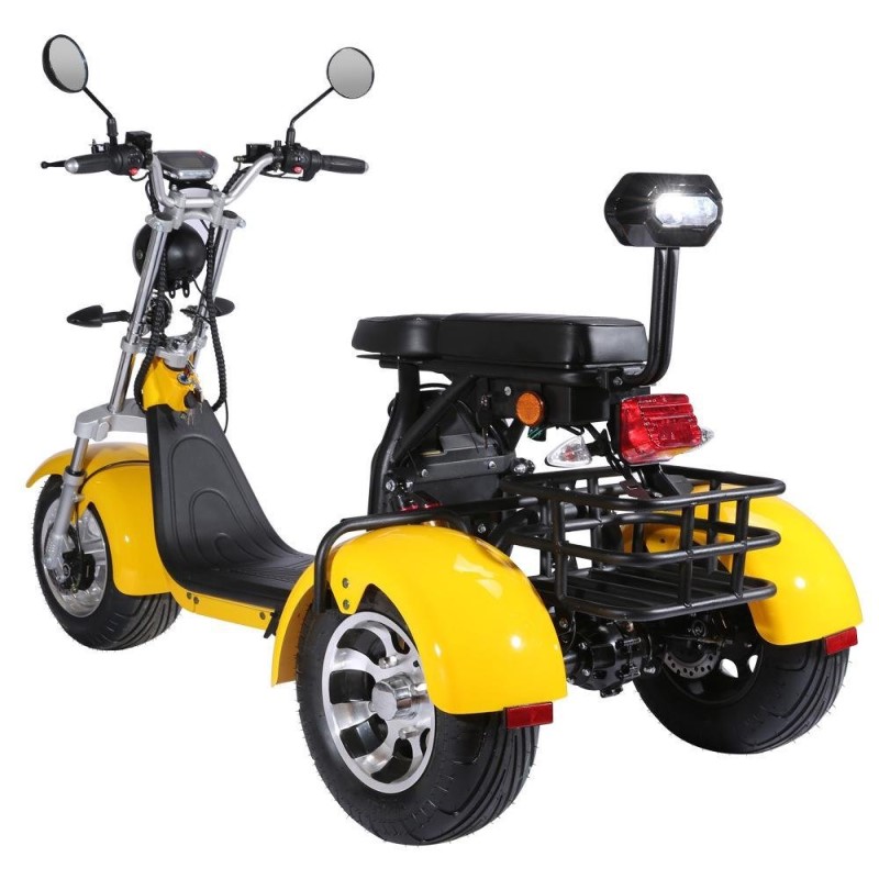 3 Wheels Adult Electric Scooter Electric Motorcycle With Passenger Seat
