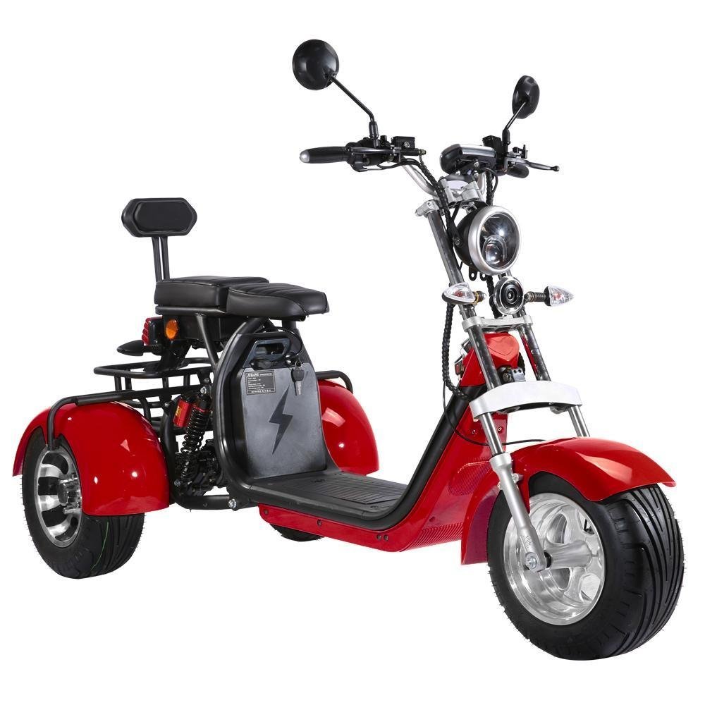 3 Wheels Adult Electric Scooter Electric Motorcycle With Passenger Seat