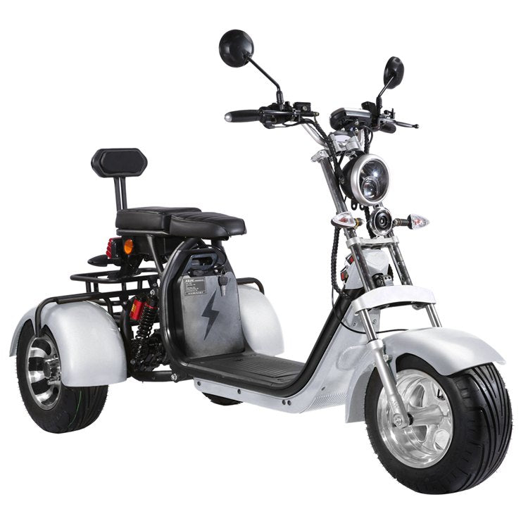 3 Wheels Adult Electric Scooter Electric Motorcycle With Passenger Seat