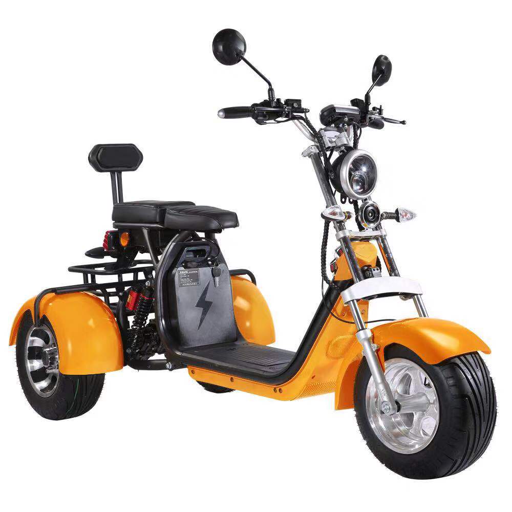 3 Wheels Adult Electric Scooter Electric Motorcycle With Passenger Seat