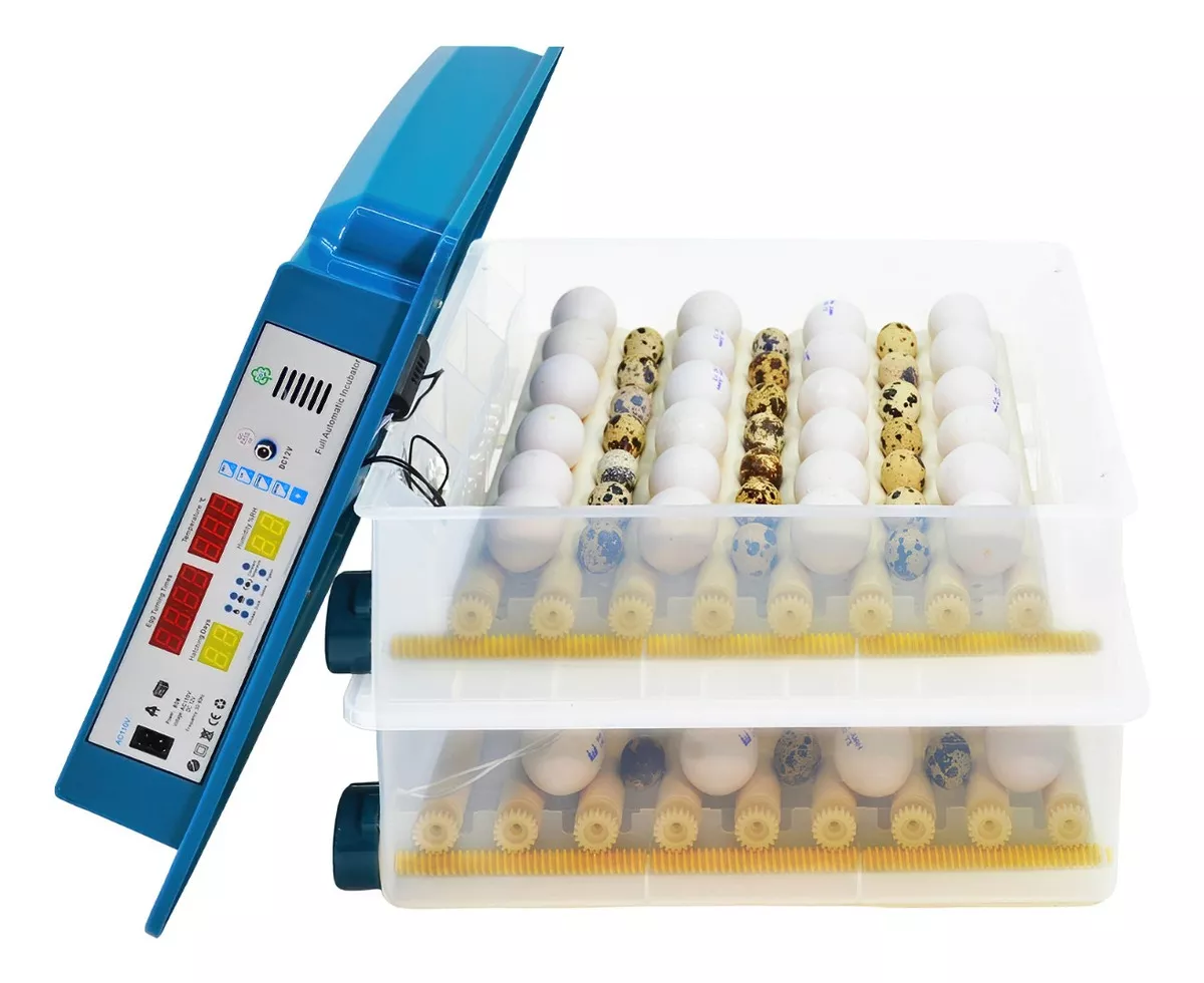Incubadora Automatica 120 Huevos Aves Pollos + Ovoscopio