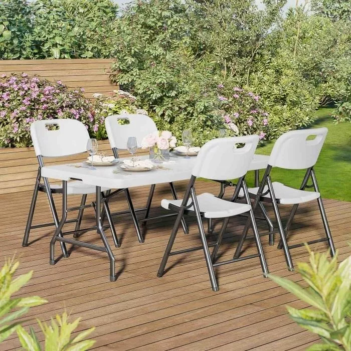 Tablón Mesa Extra Grande Plástico Portafolio Para Exterior Color Blanco