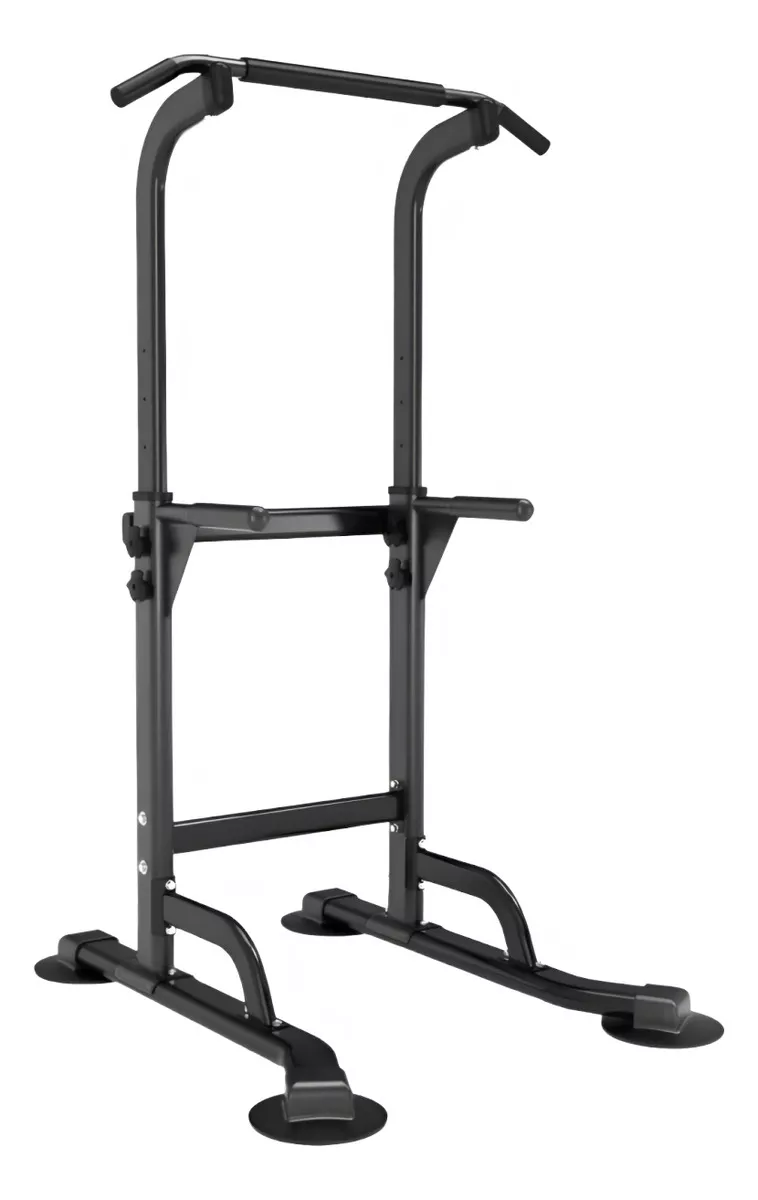 Estación de Dominadas Multifuncional Deportika Gym Pull Ups Abdominales Color Negro