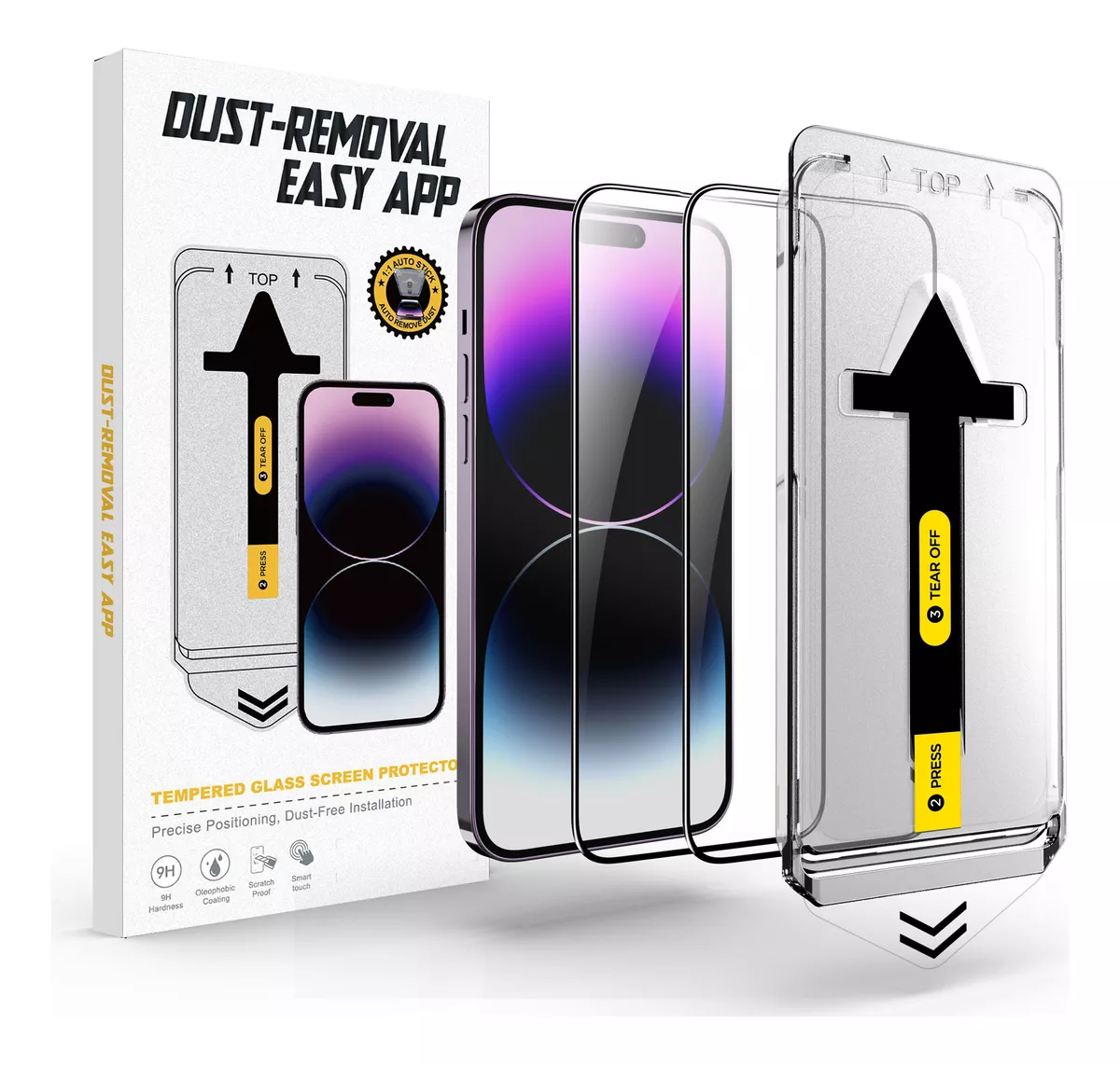 2 Piezas Mica Cristal Templado Hd Para iPhone