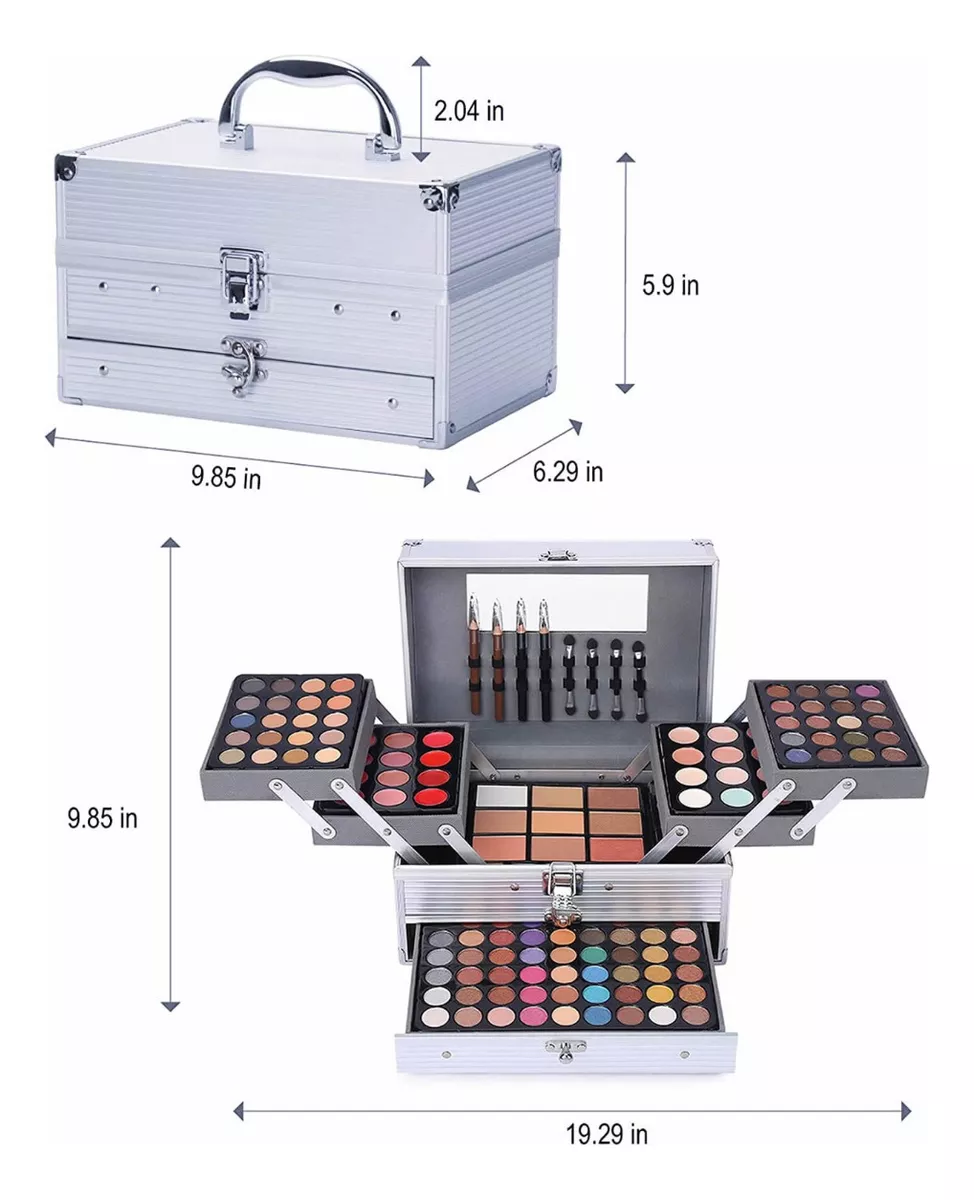 Miss Rose 190 - Kit De Maquillaje Para Maquillaje, Paleta De