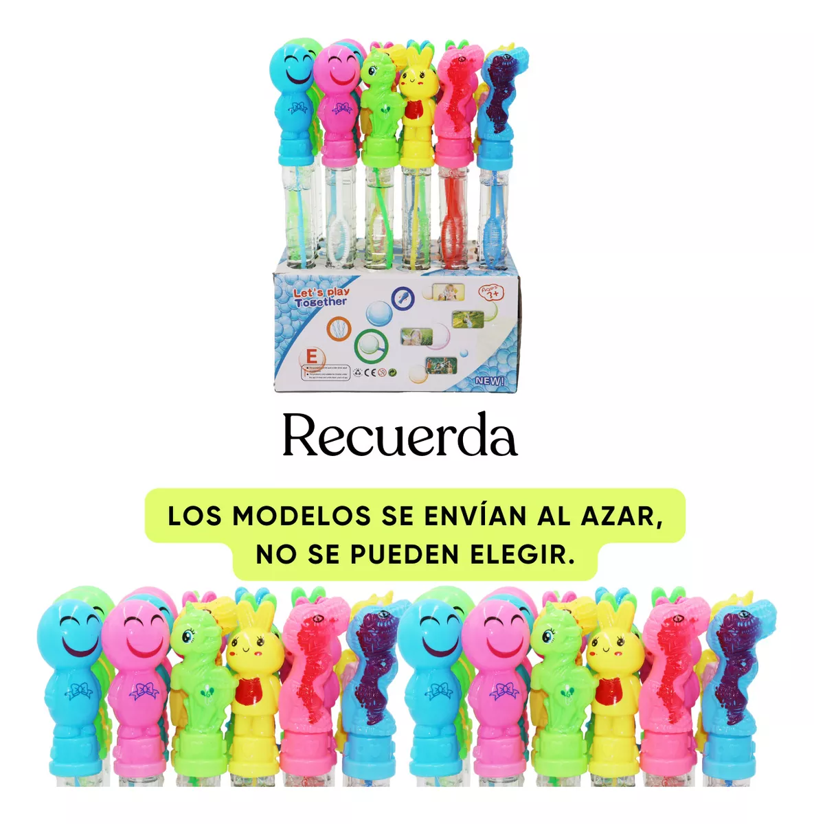 30 Burbujas Burbujero Color Niño Juguete Jabon Mayoreo