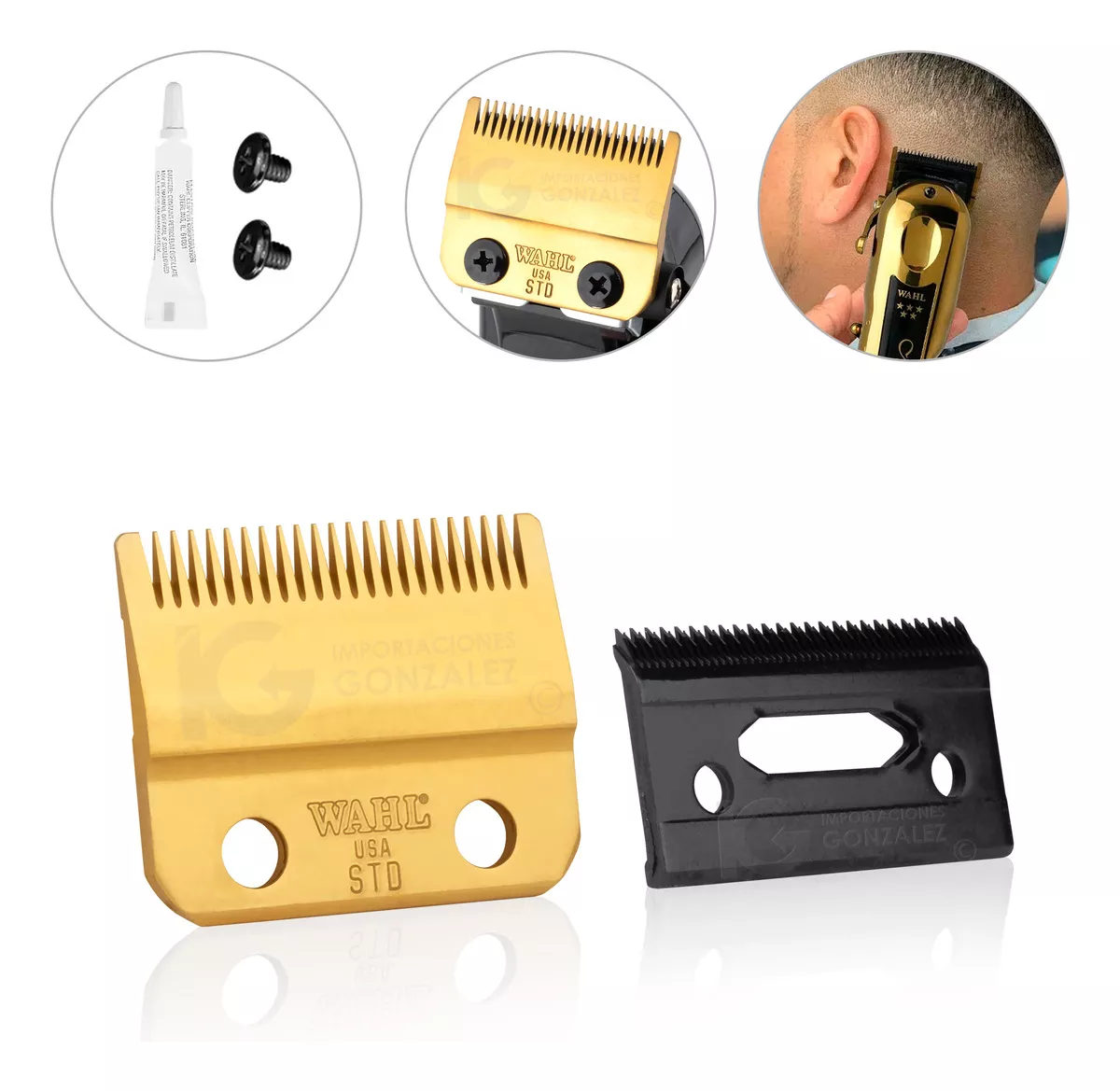 Navaja De Repuesto Wahl® 2161-700 Gold Para Máquina Magic Clip Cuchilla Móvil Micro-Dentada DLC