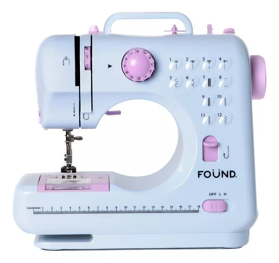 Maquina De Coser Portatil Eléctrica Con Kit De Costura Color Blanco