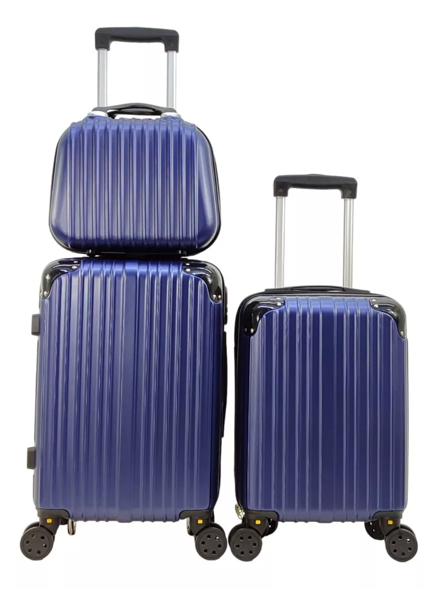 Kit Maleta 8 Kg + 10 Kg + Neceser 3 Pz Sin Documentar Ligera