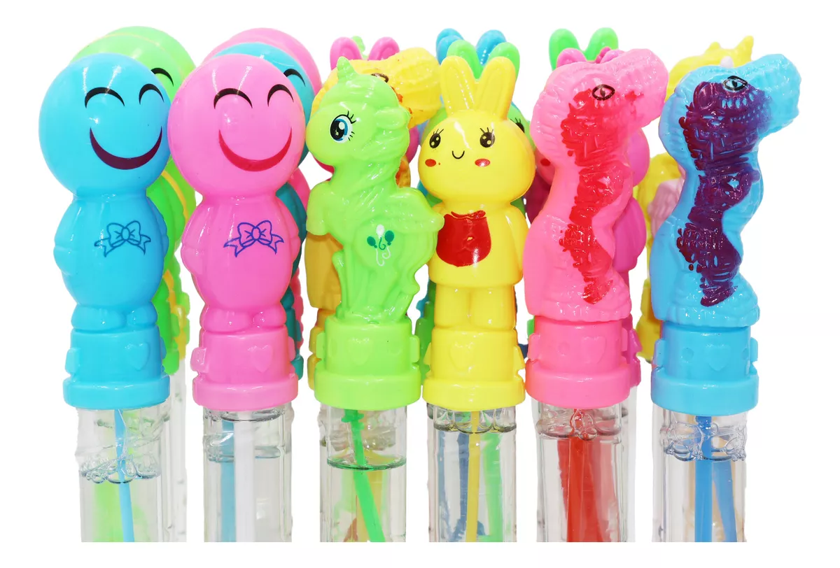 30 Burbujas Burbujero Color Niño Juguete Jabon Mayoreo