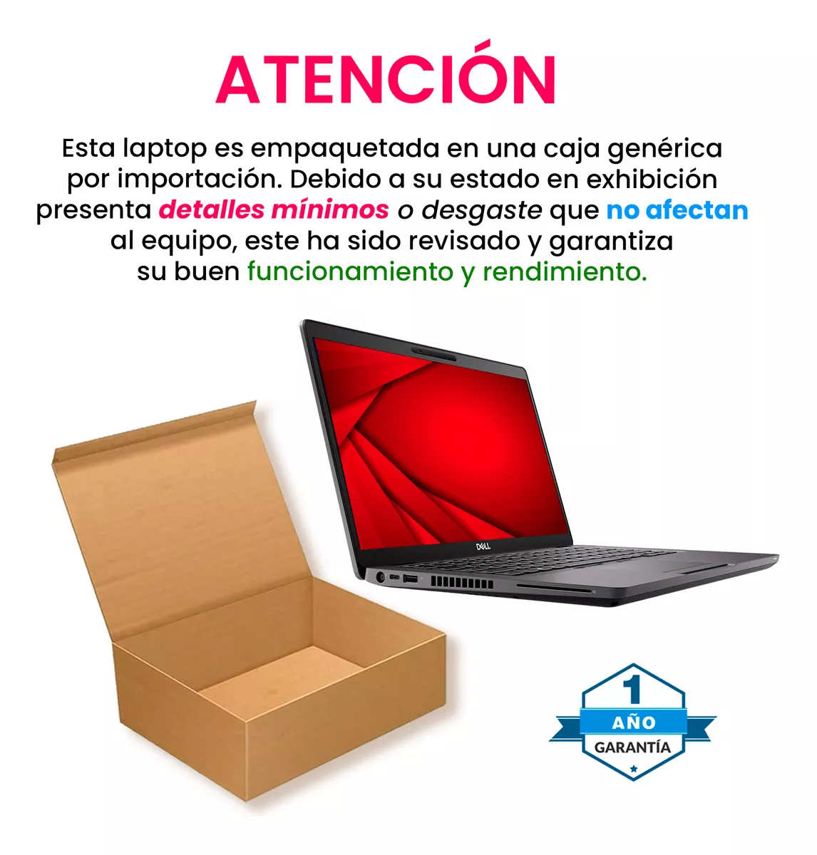Laptop Dell Latitude Core I5 8th 32gb Ram 256gb Ssd Español