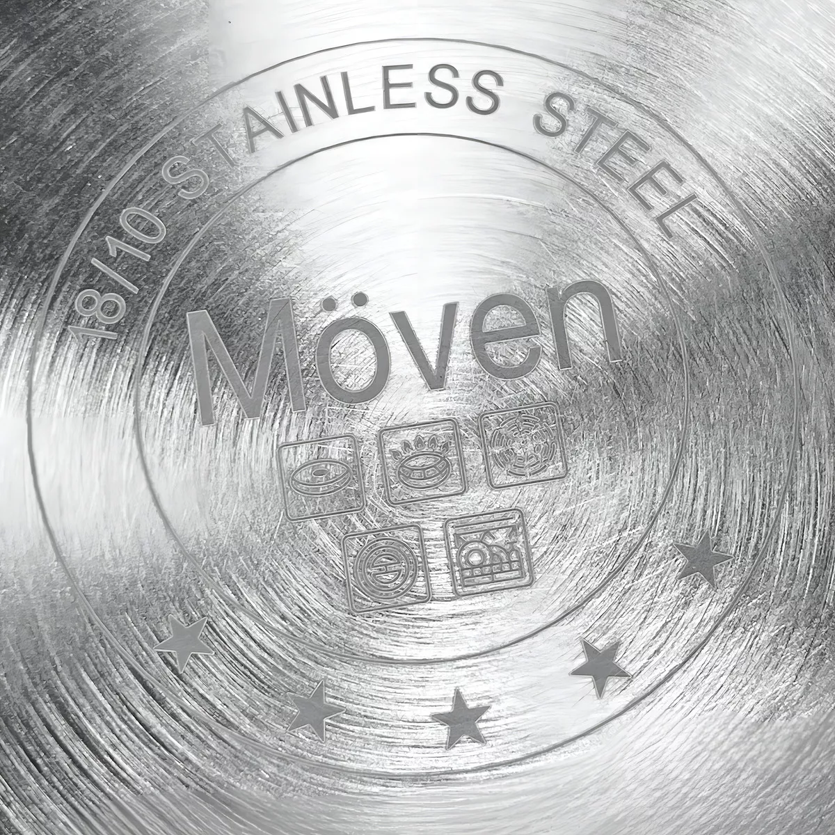 Olla Acero Inoxidable Alta Moven 35 L Color Plateado