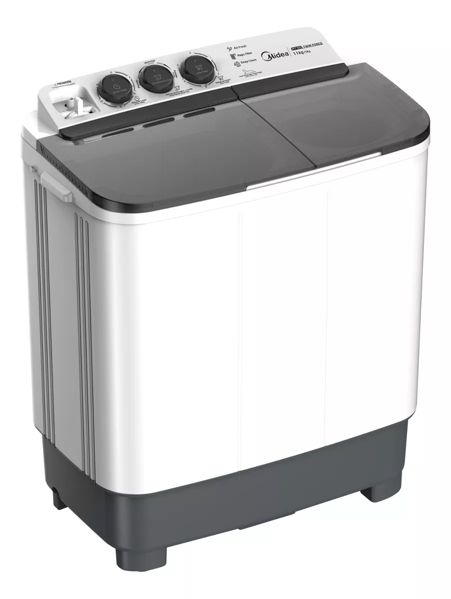 Lavadora Midea 11 Kg Doble Tina Mt100w110/w-mx Alb Color Blanco
