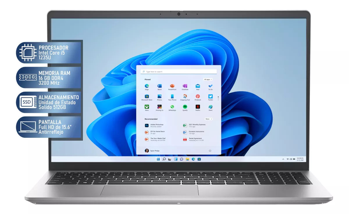 Laptop Dell Inspiron 3520 Core I5 16gb 512gb Ssd Mouse Dxt
