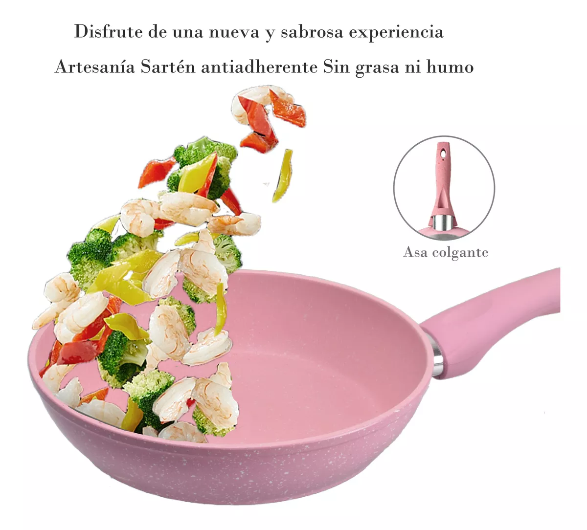 Juego De 3 Sartenes Antiadherentes De Mármol,sarten Cocina