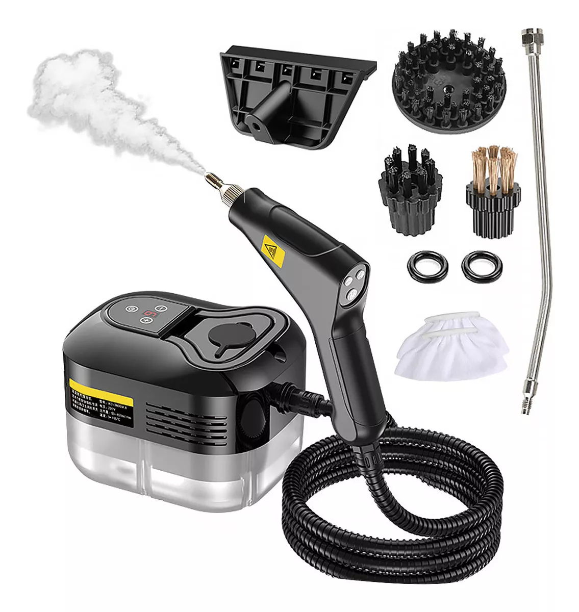 Limpiador De Vapor De Alta Temperatura 3800w 9 Piezas