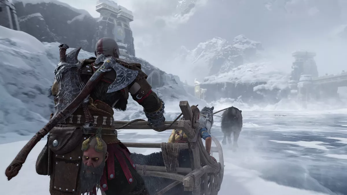 PlayStation 4 Slim 1TB Bundle God of War Ragnarok Físico negro