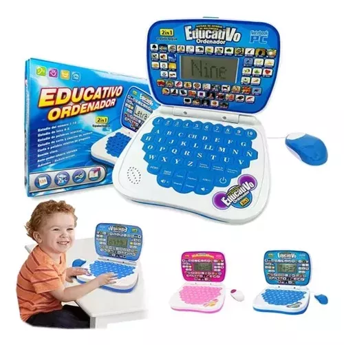 Computadora Laptop De Juguete Aprendizaje Bilingüe Para Niño