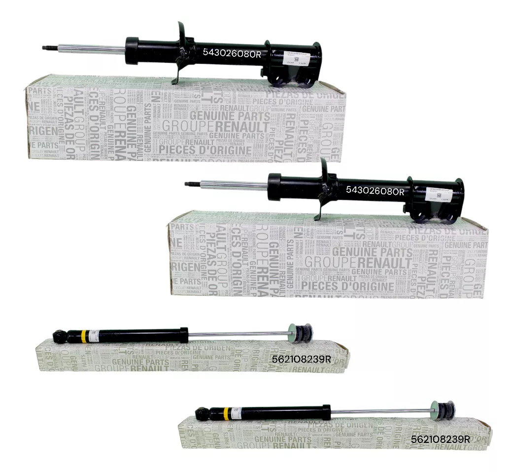 Kit De Amortiguadores Tras Y Delant Orig Para Kwid 1.0 19-23