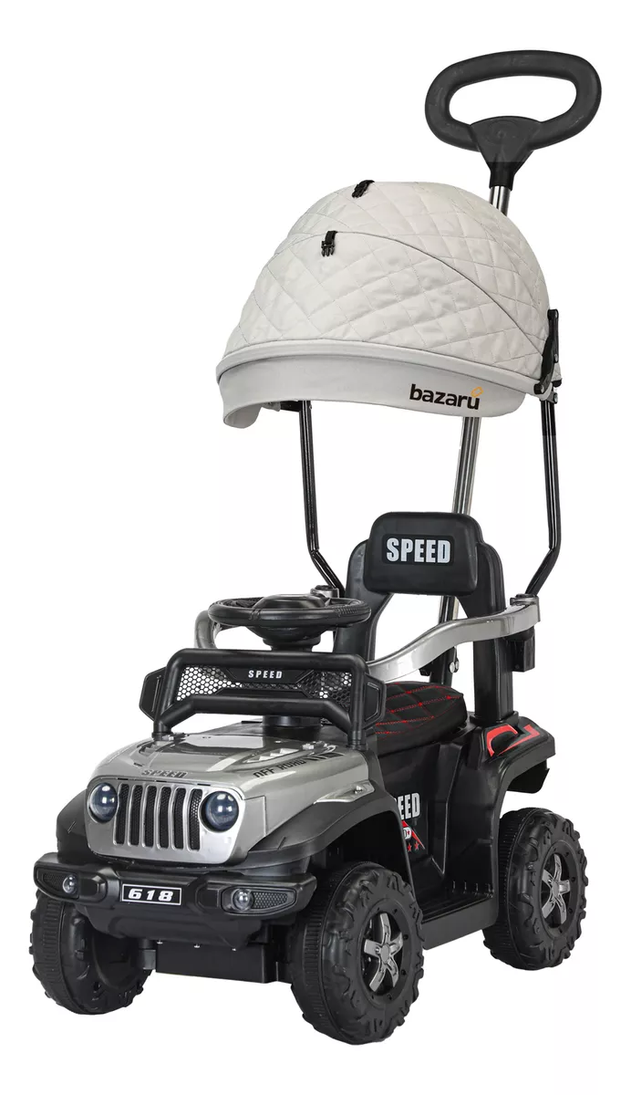 Carrito Montable Sombrilla Push Car Luces Y Sonido Niño