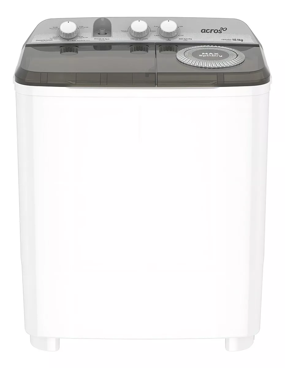 Lavadora semi-automática Acros hasta 10kg 127V color blanco