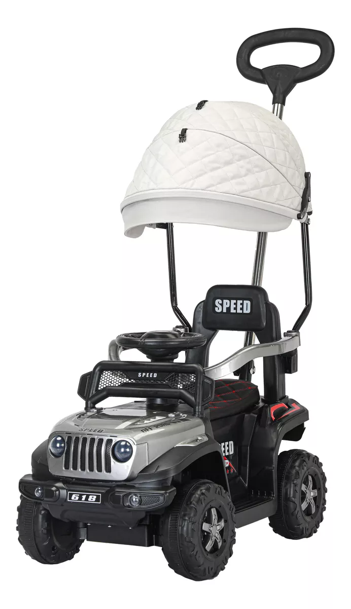 Carrito Montable Sombrilla Push Car Luces Y Sonido Niño