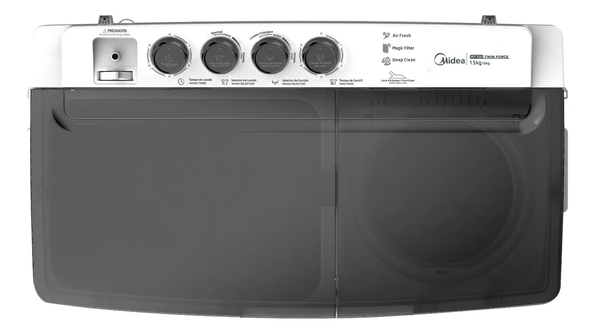 Lavadora semi-automática Midea hasta 15kg color blanco