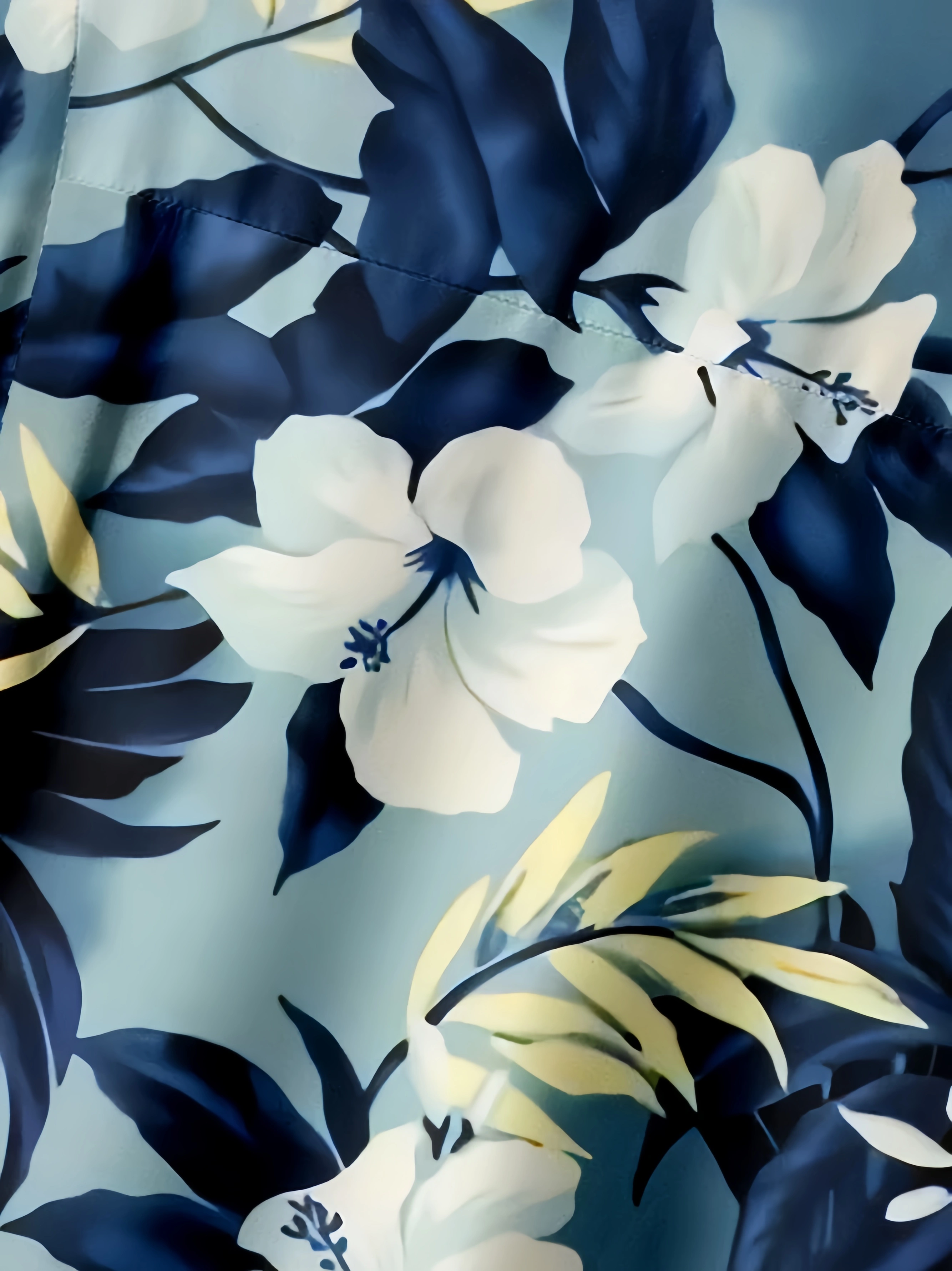 Floral Chest Pocket Short Sleeve Hawaiian Shirt