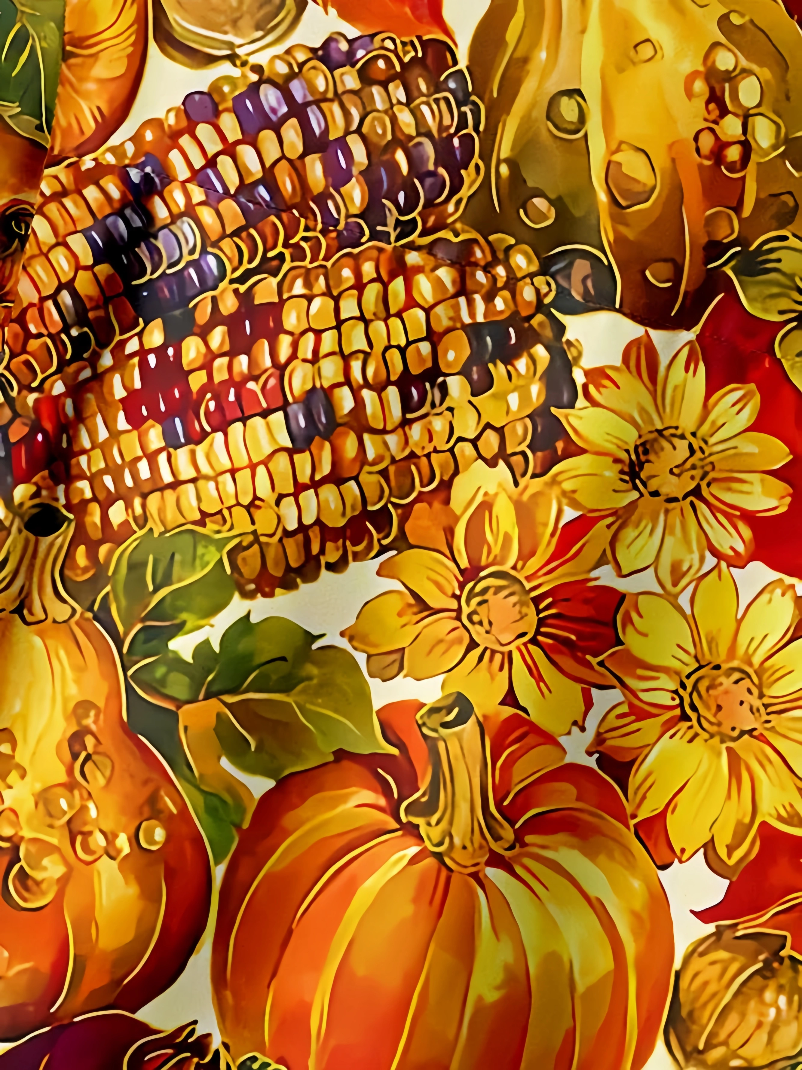 Thanksgiving Chest Pocket Short Sleeve Casual Shirt