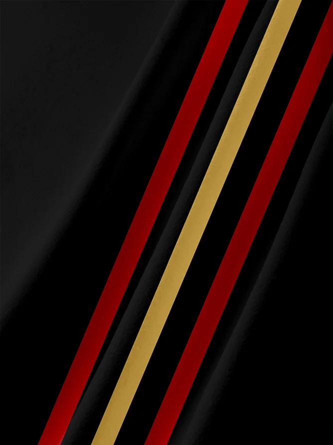 Creative Christmas Chest Pocket Short Sleeve Bowling Shirt