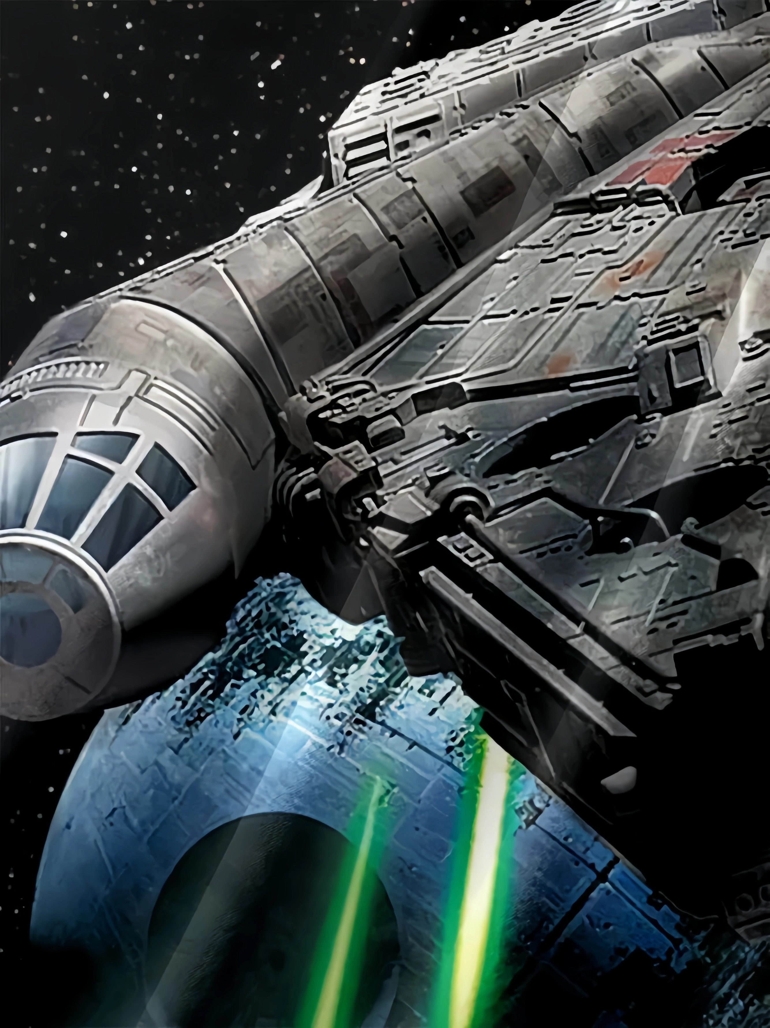 Spaceship Chest Pocket Short Sleeve Casual Shirt