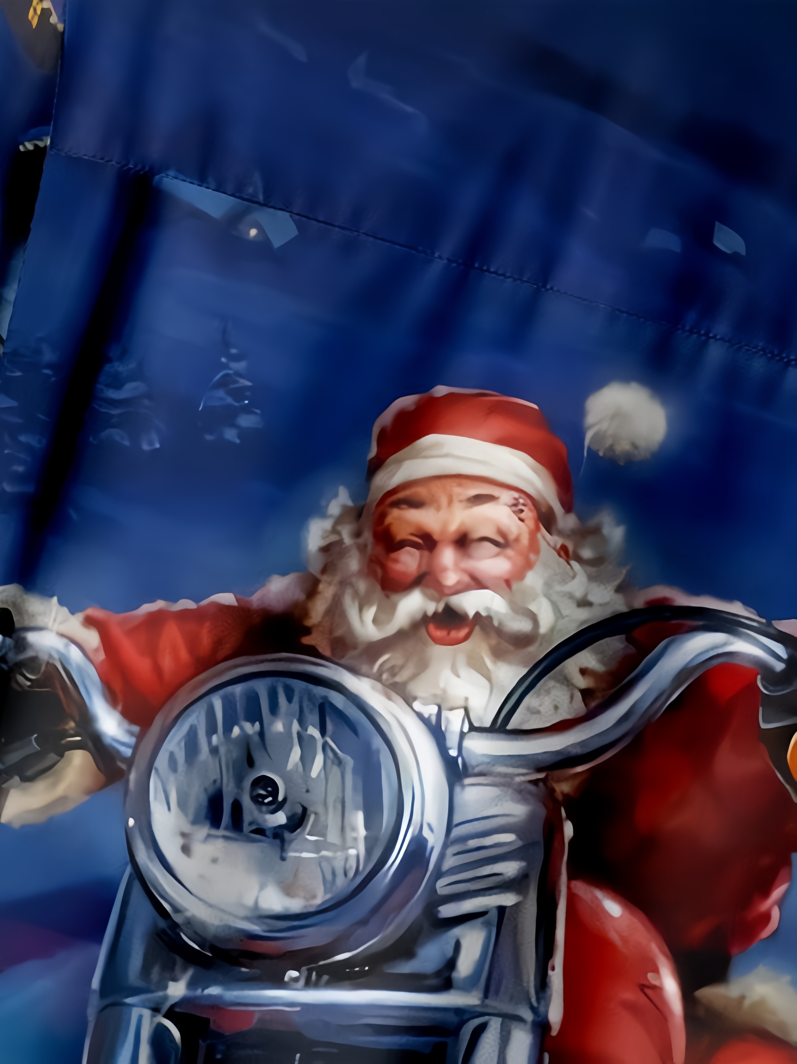 Santa Chest Pocket Short Sleeve Casual Shirt