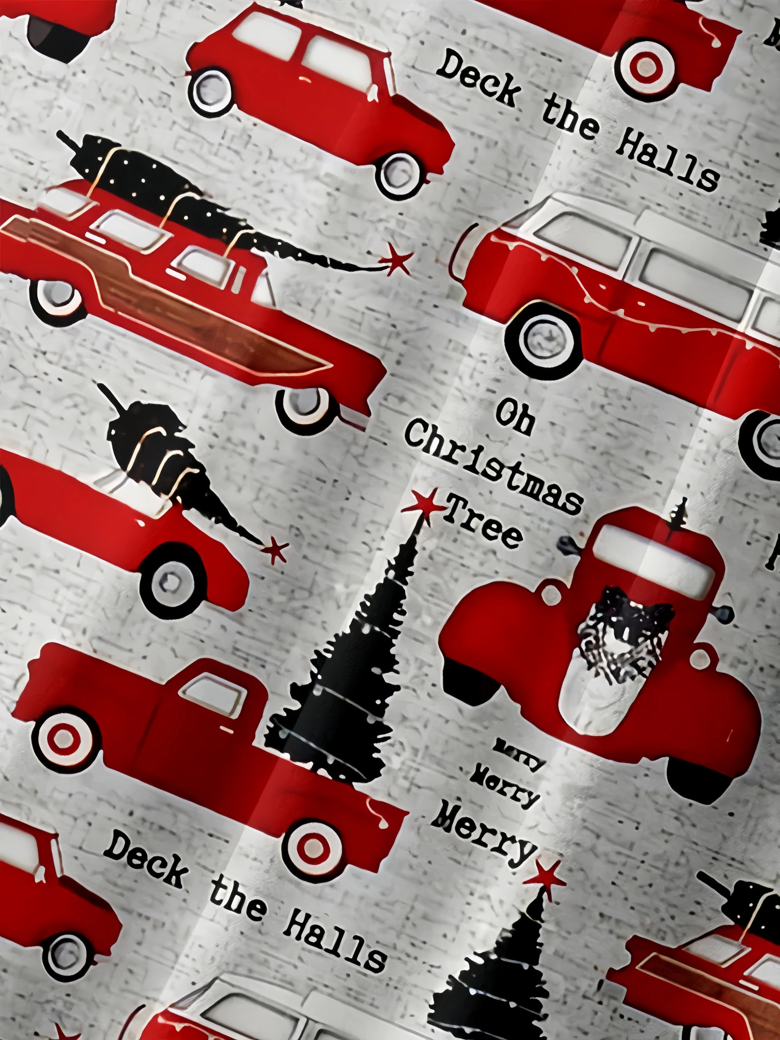 Christmas Car Chest Pocket Short Sleeve Casual Shirt