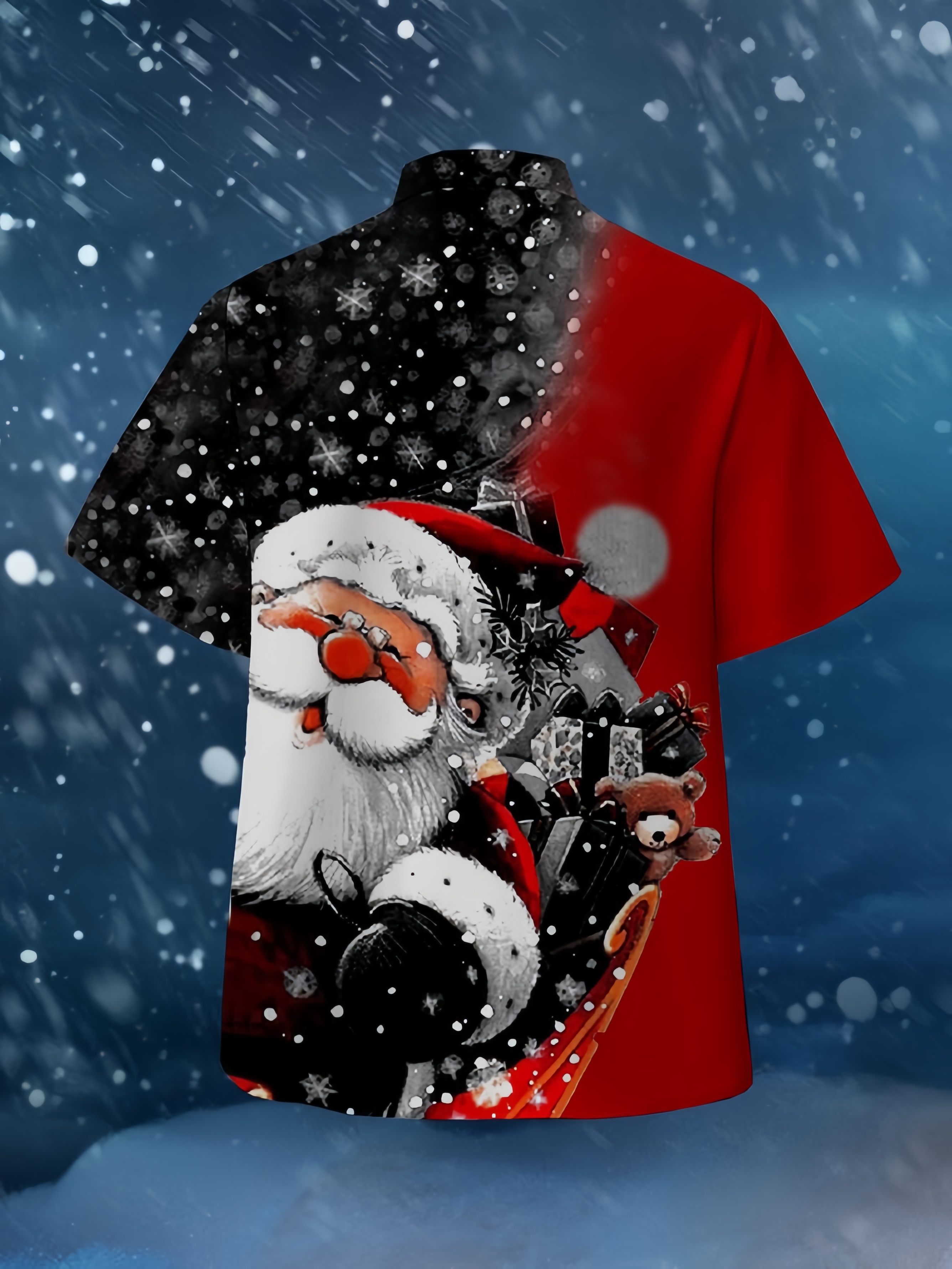 Santa Short Sleeve Aloha Shirt