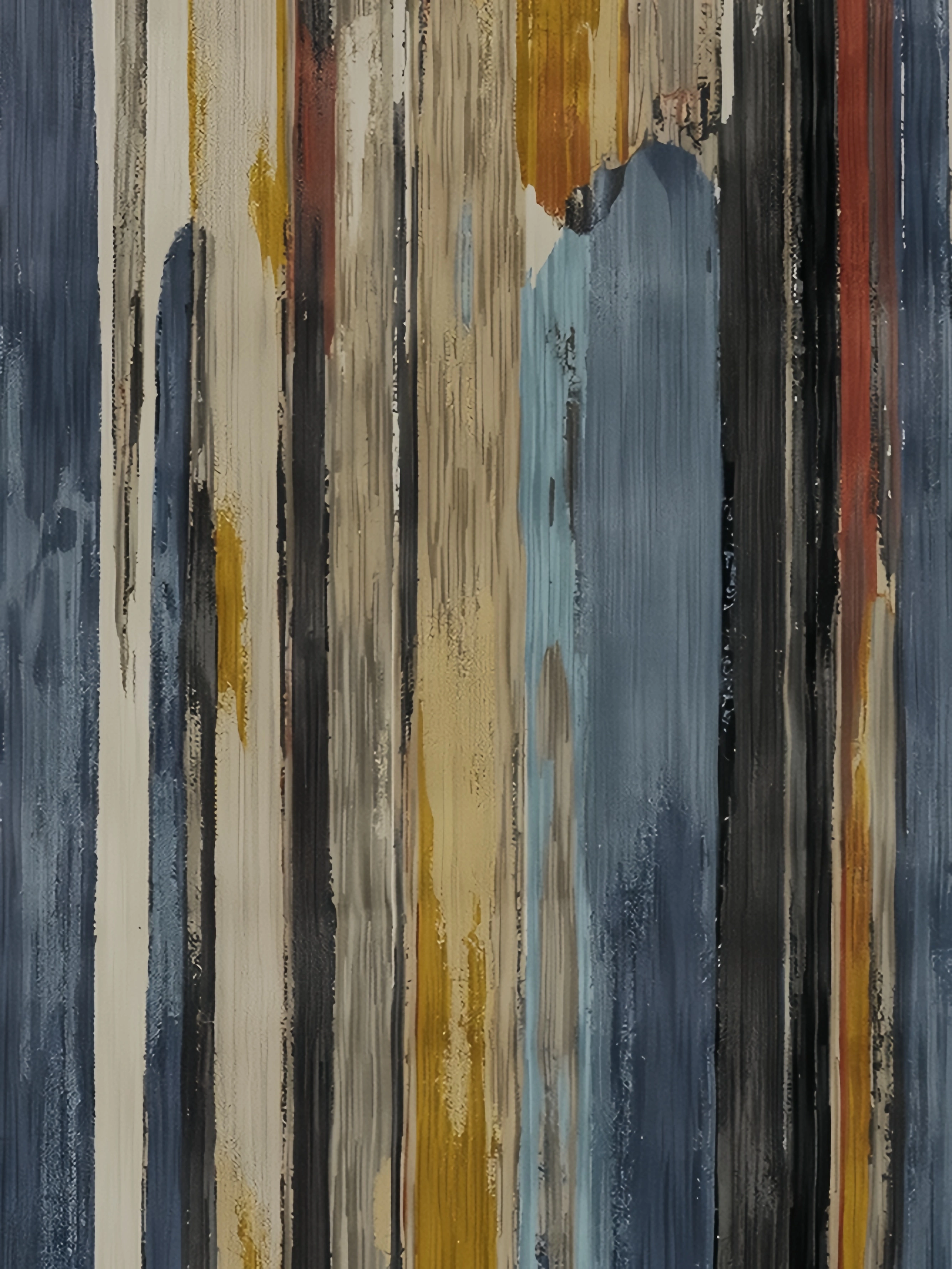 Abstract Wood Chest Pocket Long Sleeve Casual Shirt