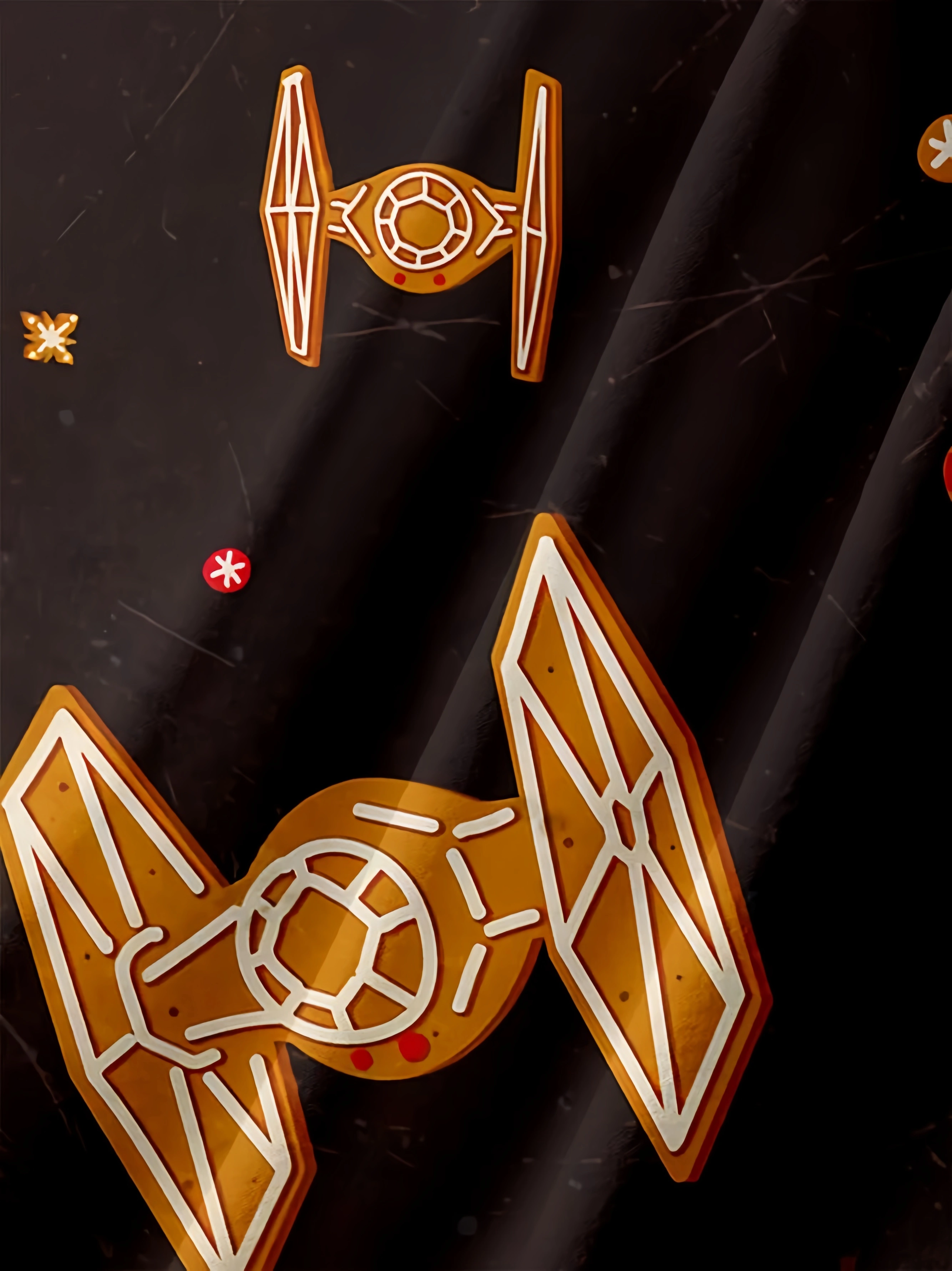 Christmas Spaceship Chest Pocket Short Sleeve Casual Shirt