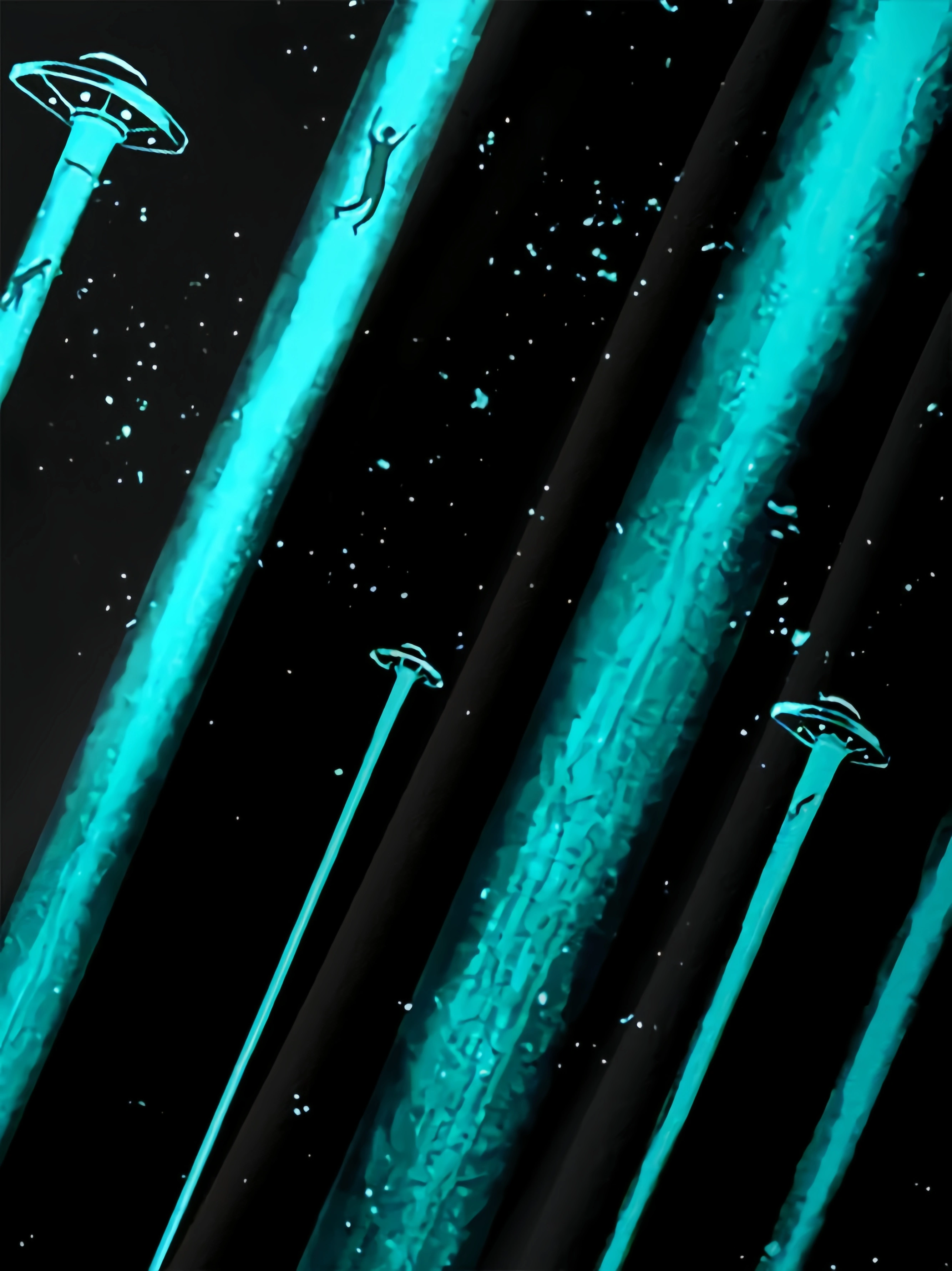 UFO Steal People Chest Pocket Short Sleeve Casual Shirt