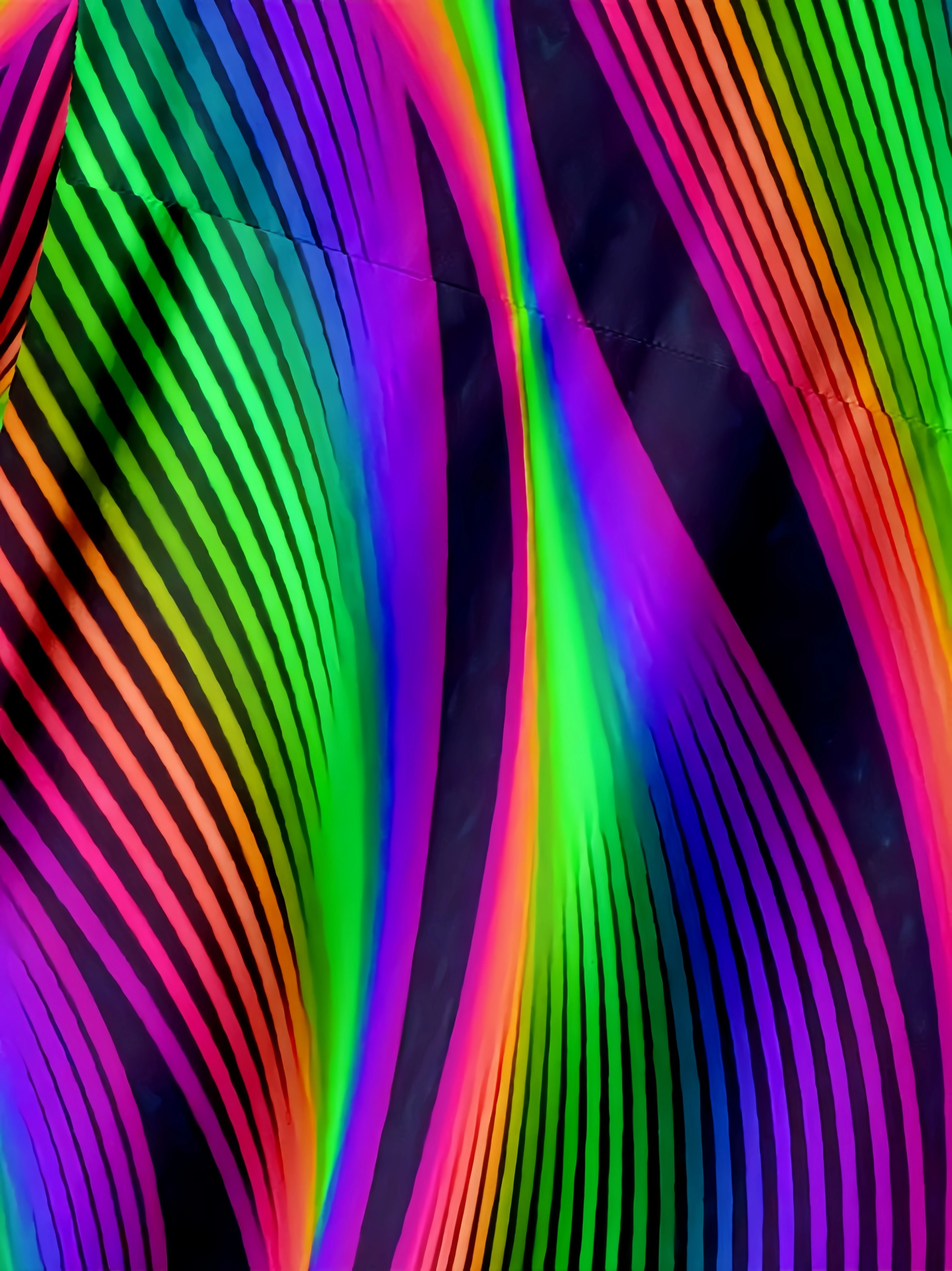 Laser Striped Print Chest Pocket Short Sleeve Casual Shirt