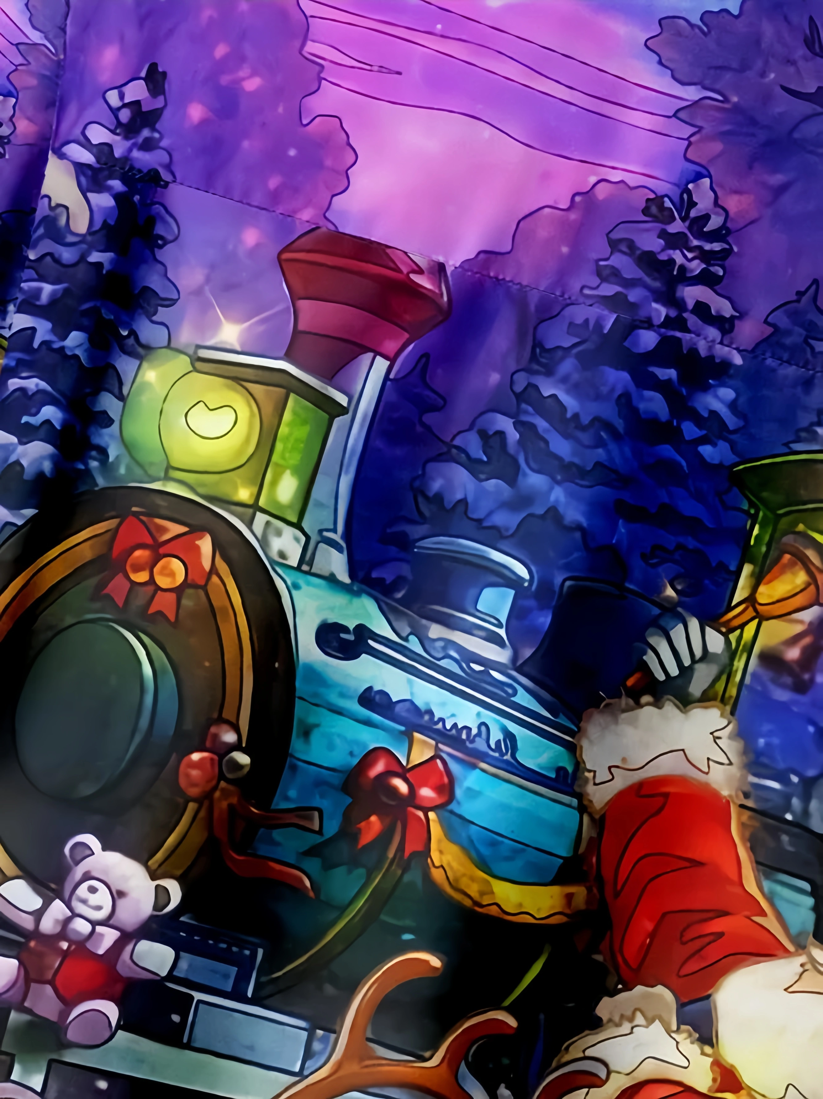 Christmas Santa Claus Chest Pocket Short Sleeve Casual Shirt