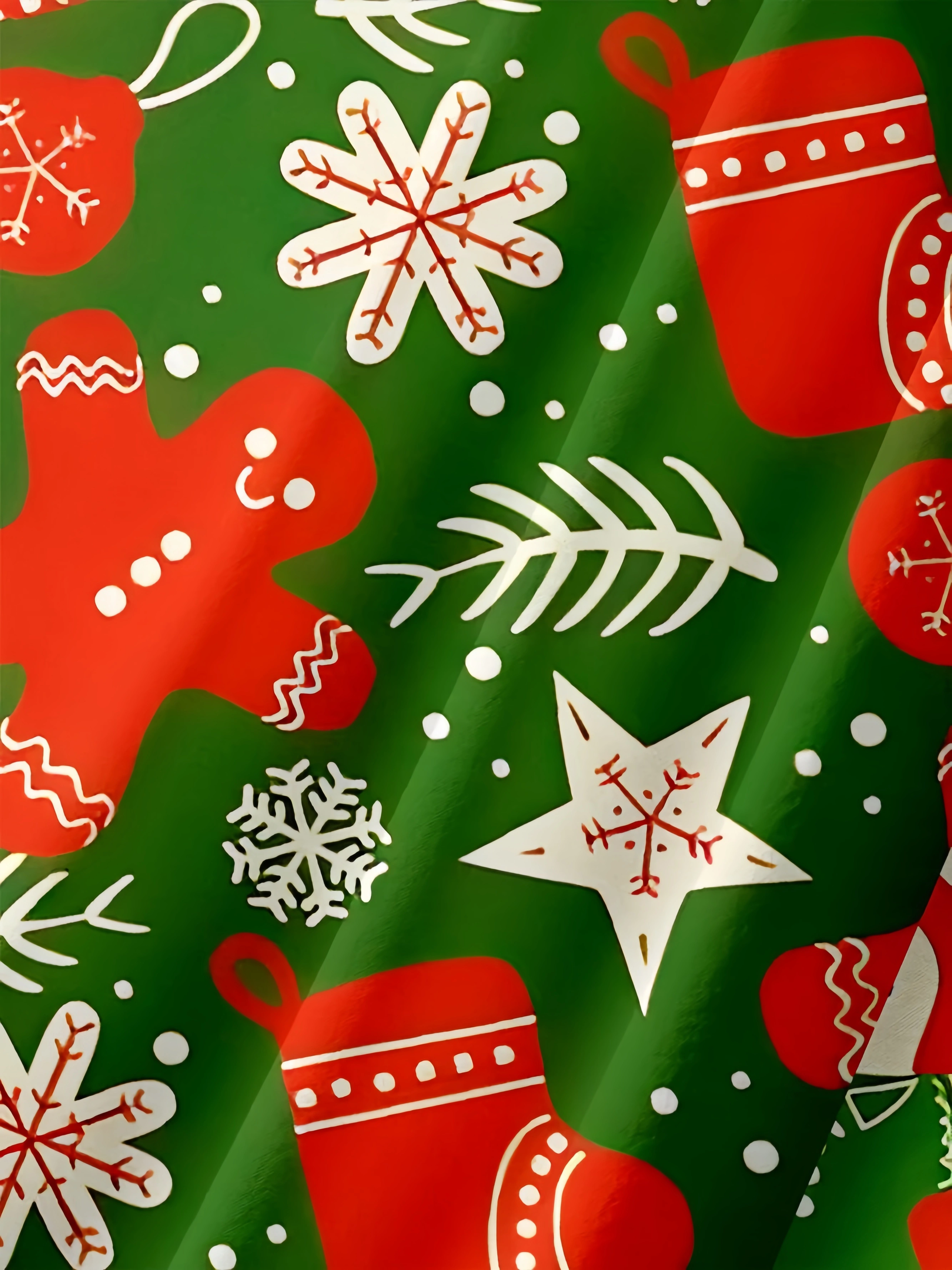 Christmas Chest Pocket Short Sleeve Hawaiian Shirt