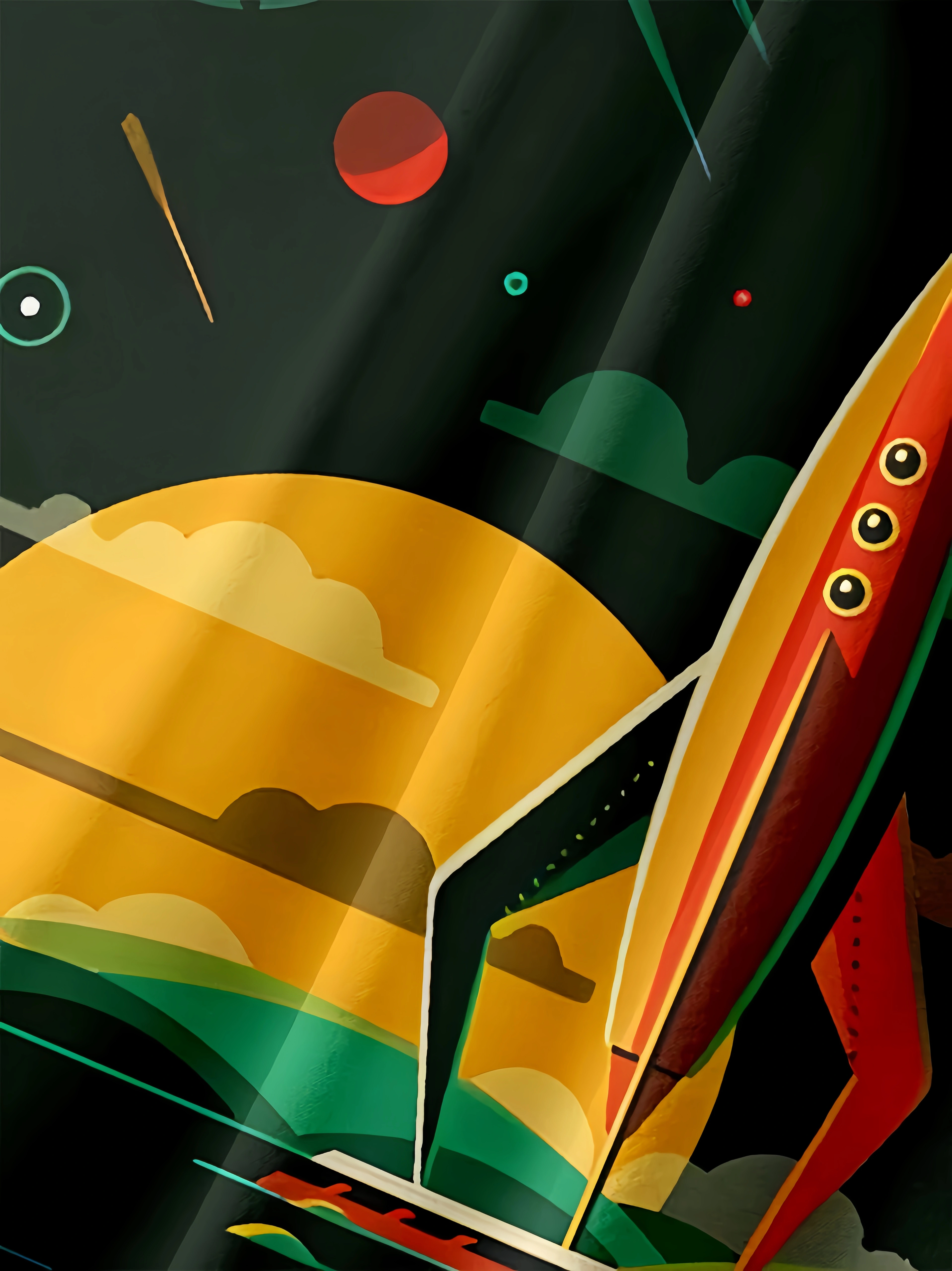 Space Rocket Chest Pocket Short Sleeve Casual Shirt