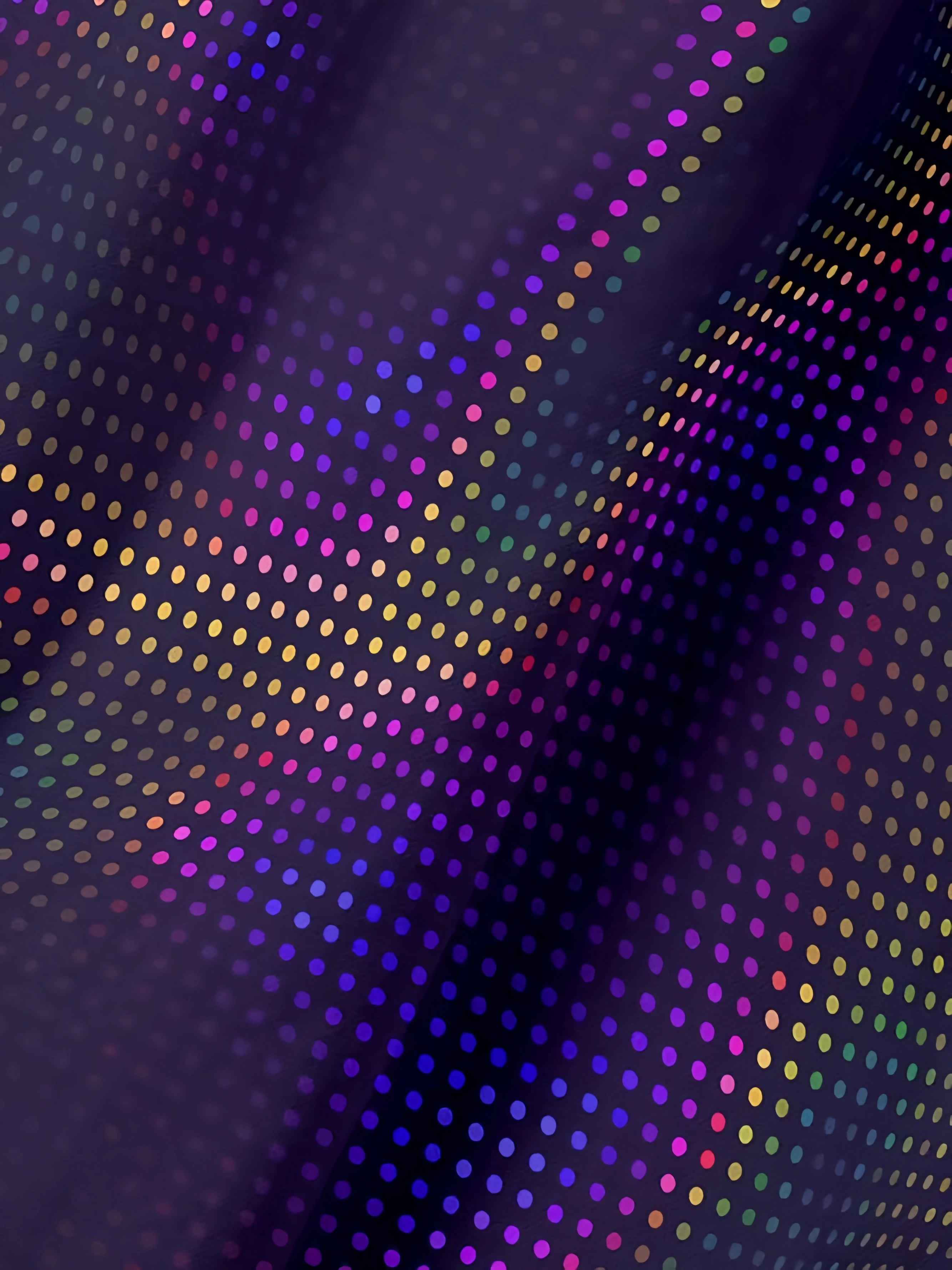 Ombre Polka Dot Zip Short Sleeves Casual Polo Shirt