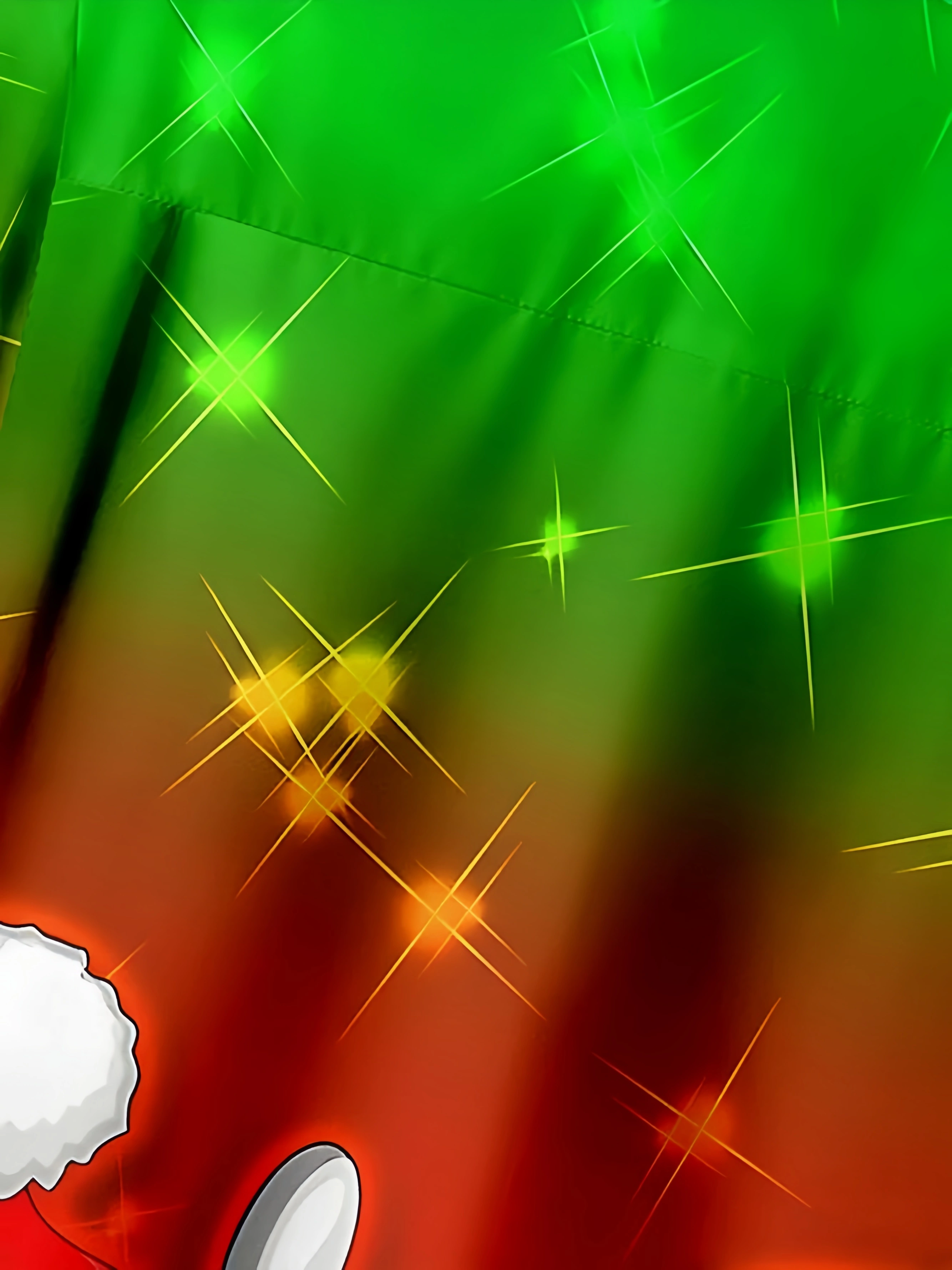 Santa Claus Christmas Deer Chest Pocket Short Sleeve Hawaiian Shirt