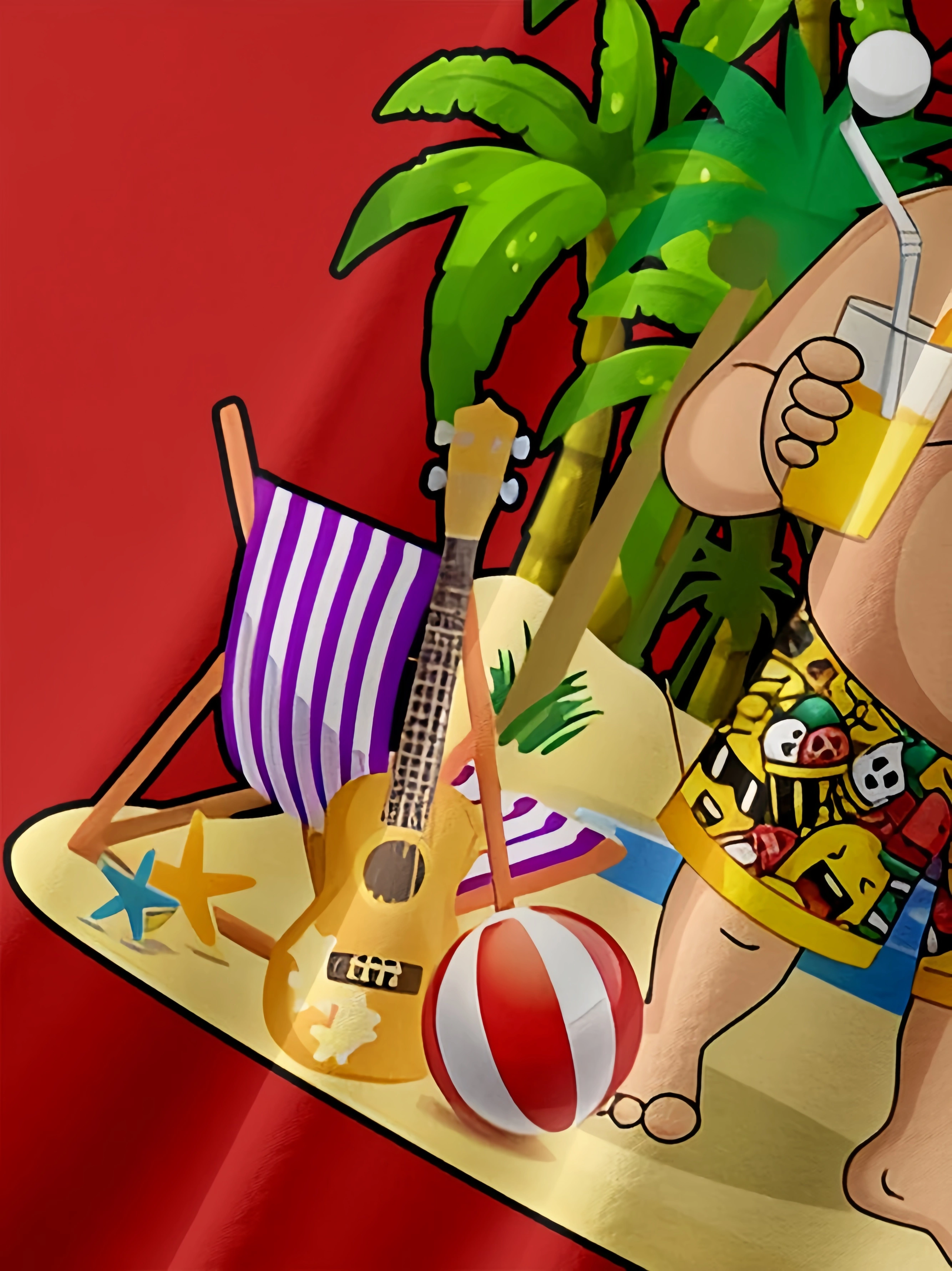 Santa Chest Pocket Short Sleeve Casual Shirt