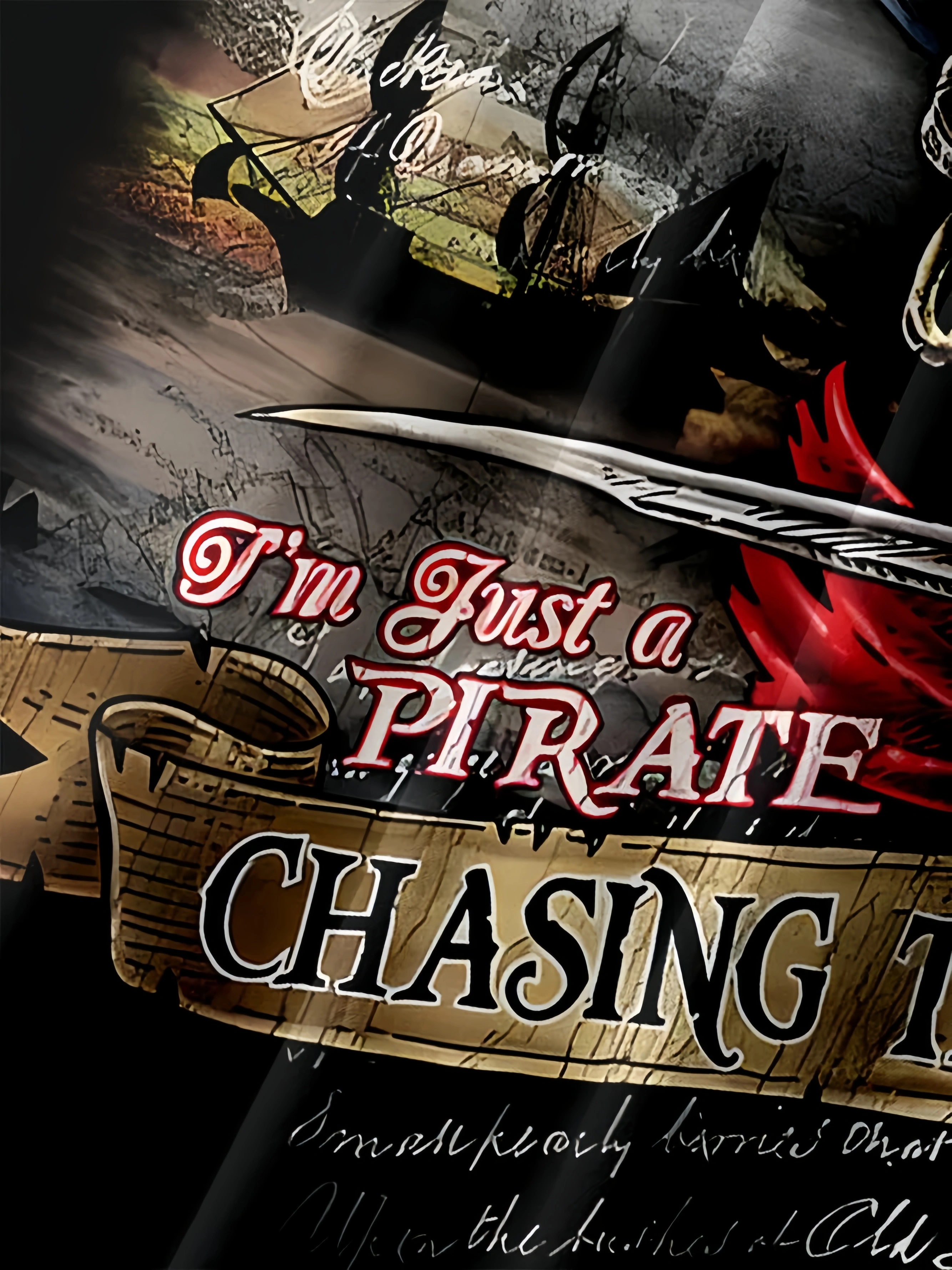 Pirate Chest Pocket Short Sleeve Hawaiian Shirt