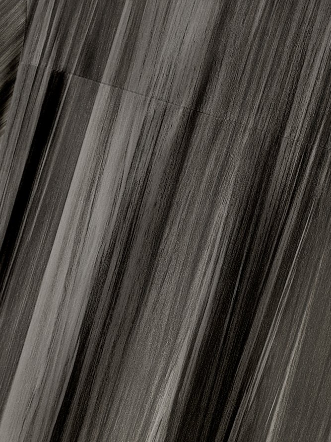 Wood Grain Chest Pocket Short Sleeve Casual Shirt